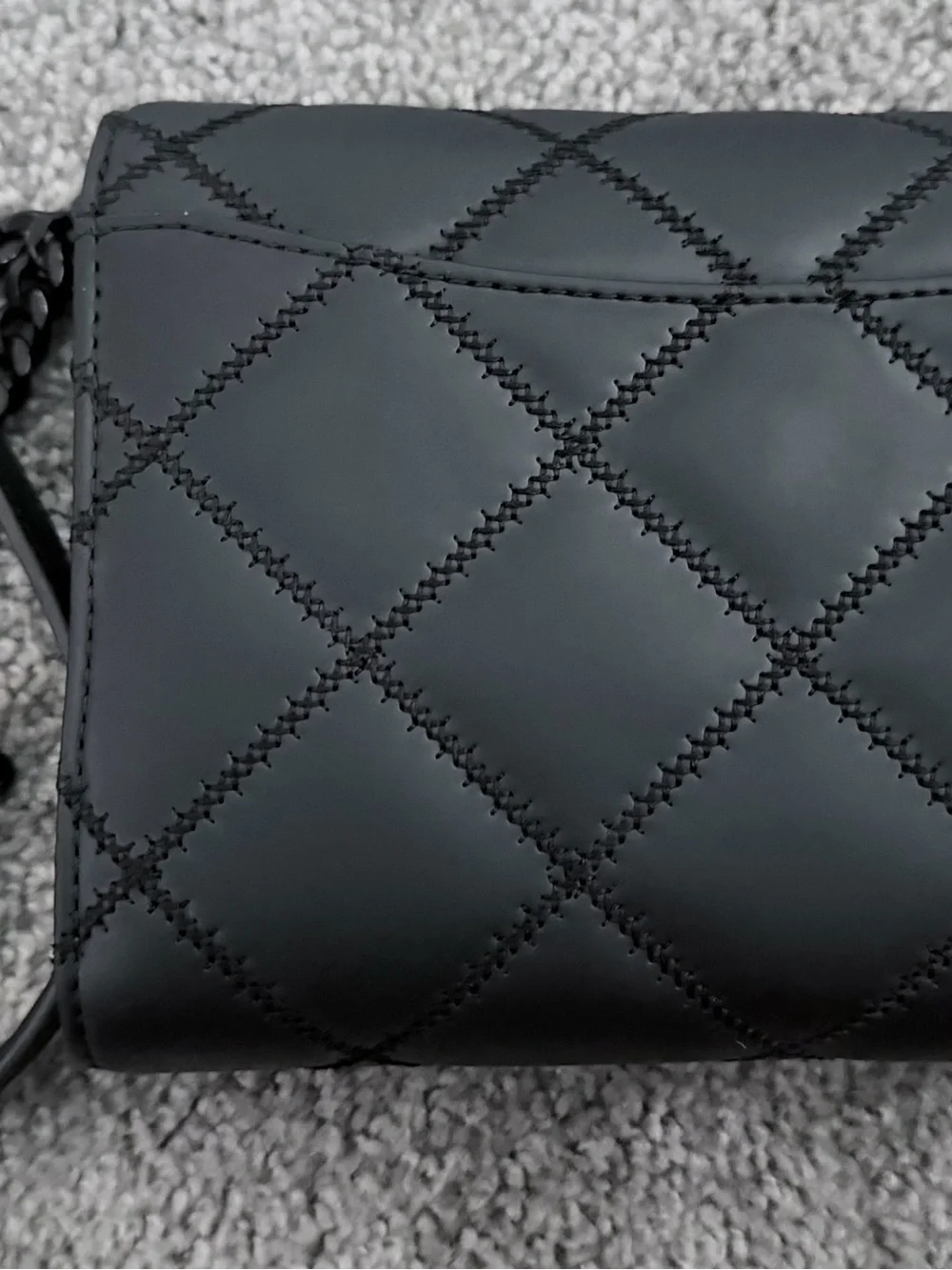 Tory Burch Black Quilted Leather Chain Crossbody